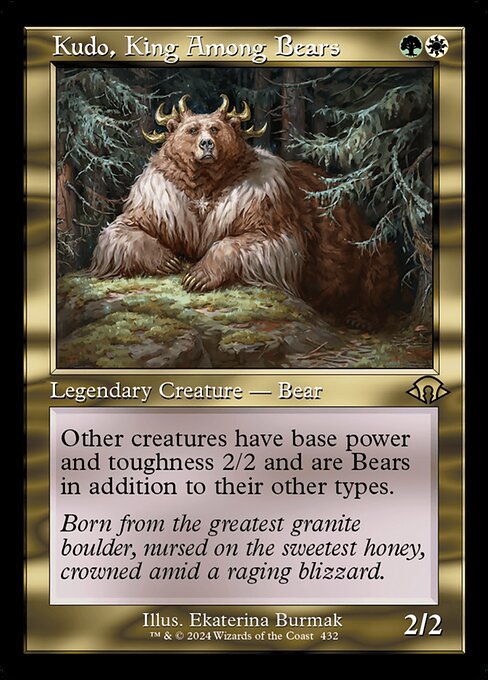 Kudo, King Among Bears highlighted card art
