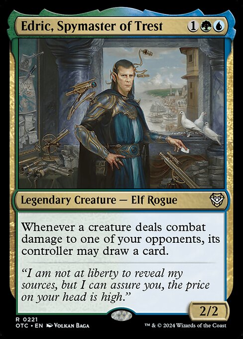 Edric, Spymaster of Trest highlighted card art