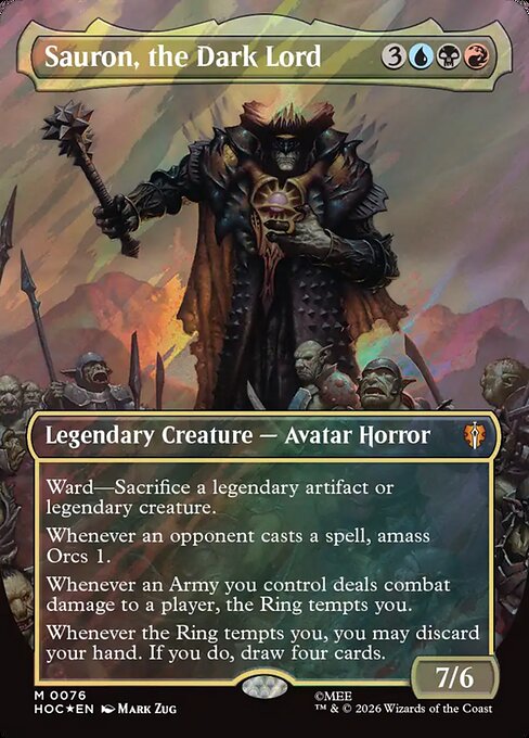 Sauron, the Dark Lord highlighted card art