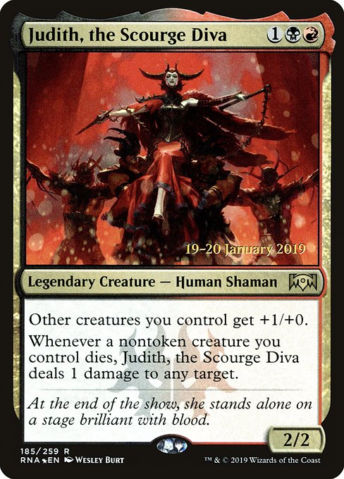 Judith, the Scourge Diva from Ravnica Allegiance Promos