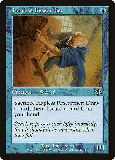 Hapless Researcher highlighted card art