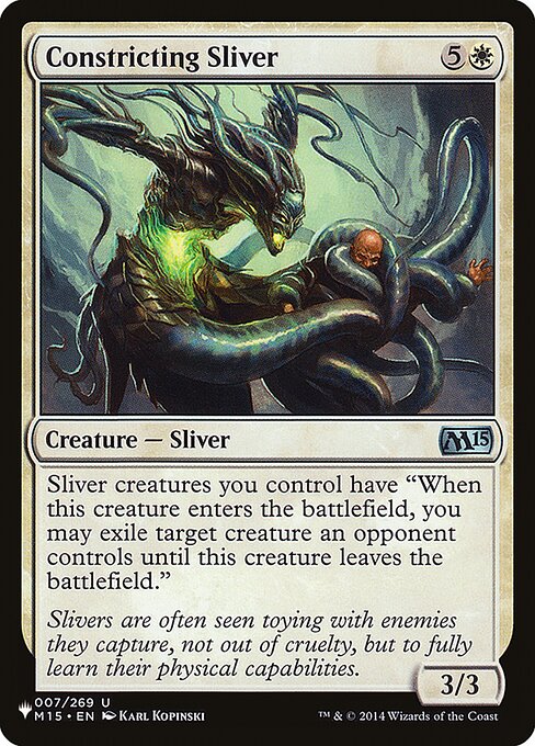 Constricting Sliver highlighted card art