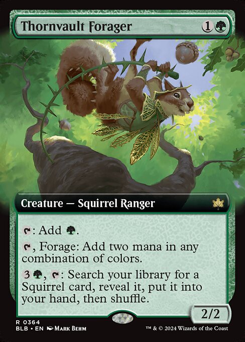 Thornvault Forager highlighted card art