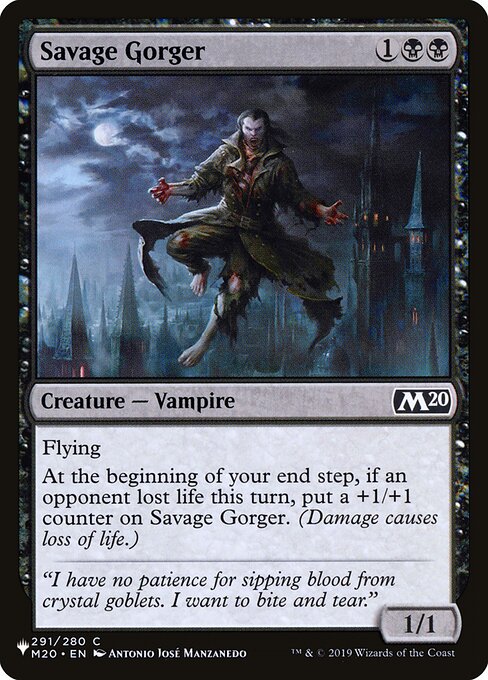 Savage Gorger highlighted card art