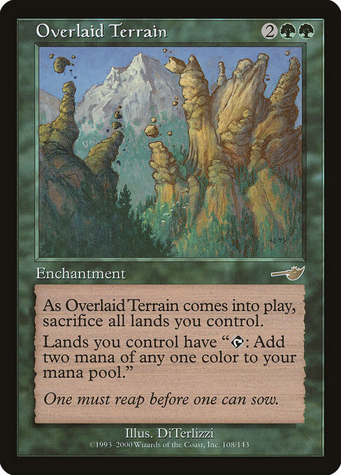 Overlaid Terrain highlighted card art