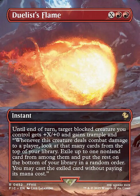 Duelist's Flame highlighted card art