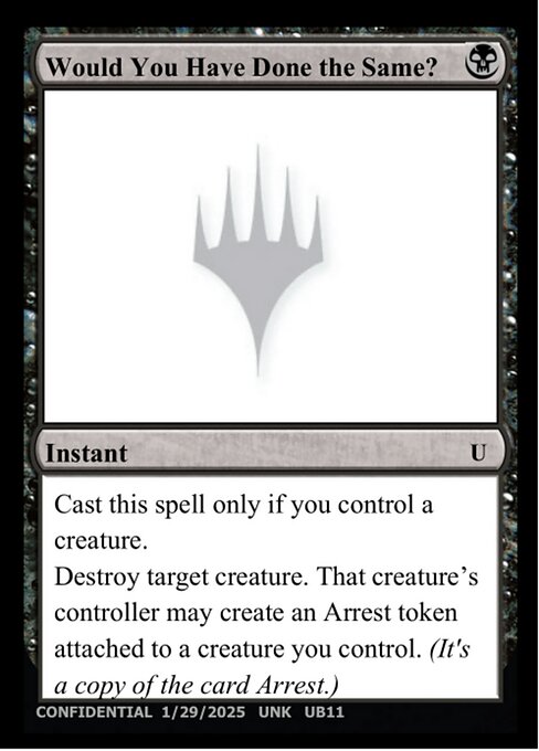 Would You Have Done the Same? highlighted card art