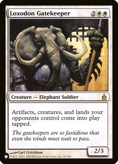 Loxodon Gatekeeper highlighted card art