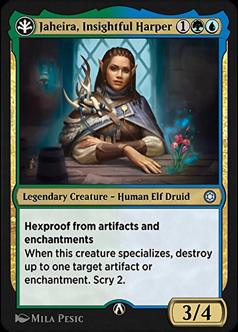 Jaheira, Insightful Harper highlighted card art
