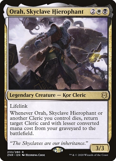 Orah, Skyclave Hierophant from Zendikar Rising
