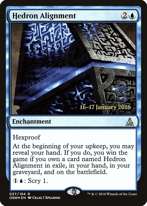 Hedron Alignment highlighted card art