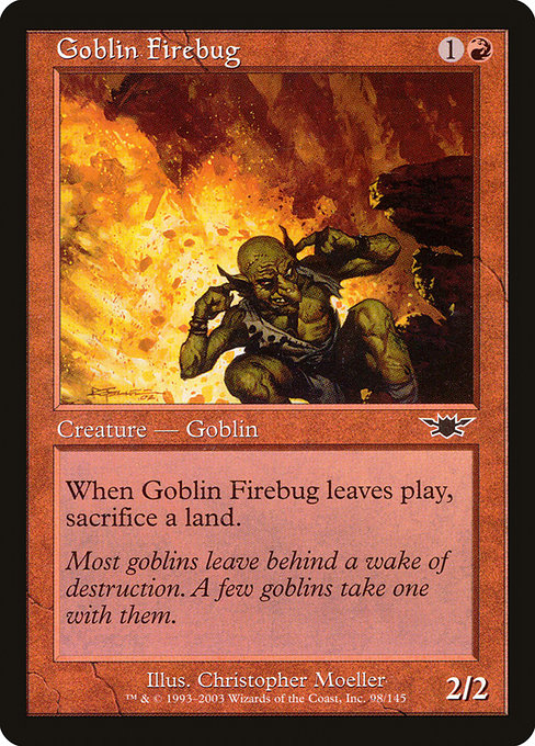 Goblin Firebug highlighted card art