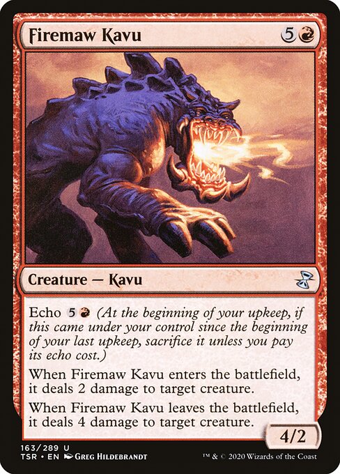 Firemaw Kavu highlighted card art