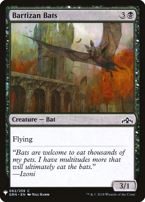 Bartizan Bats highlighted card art