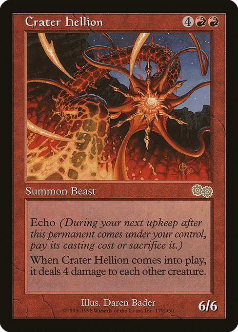 Crater Hellion from Urza's Saga