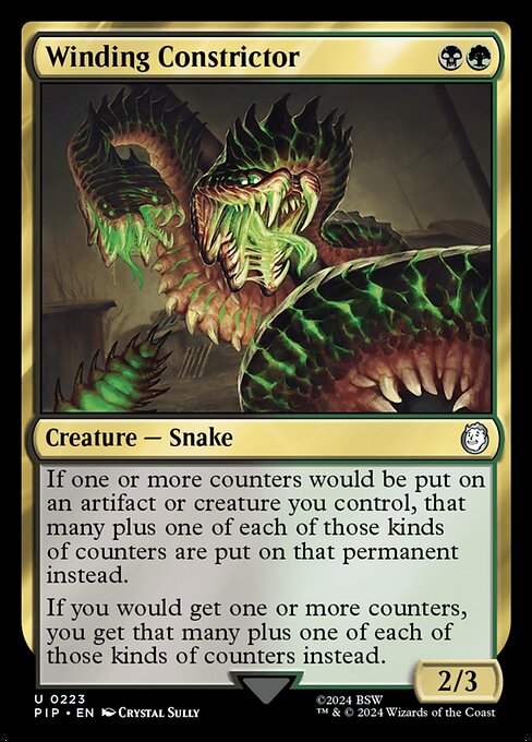 Winding Constrictor highlighted card art