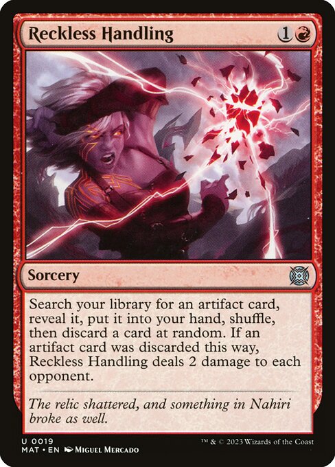 Reckless Handling highlighted card art