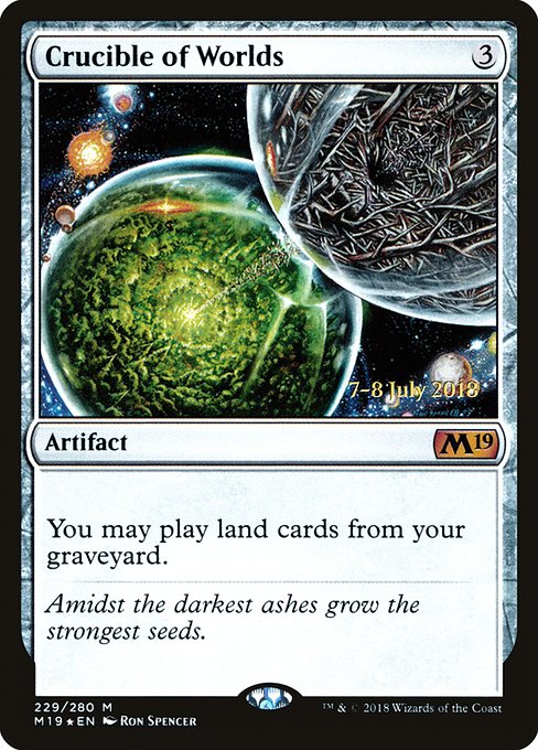 Crucible of Worlds from Core Set 2019 Promos