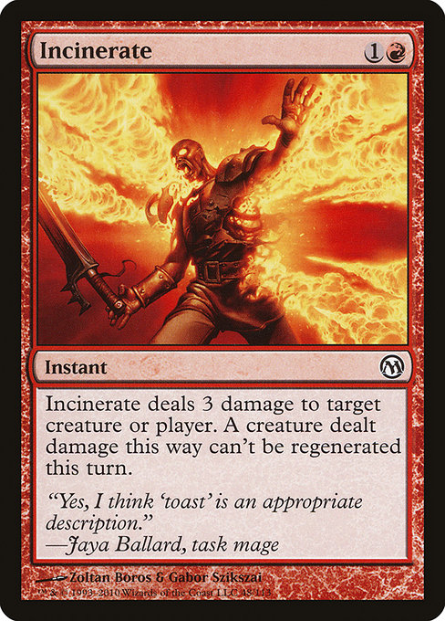 Incinerate from Duels of the Planeswalkers