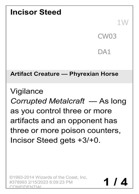 Incisor Steed highlighted card art