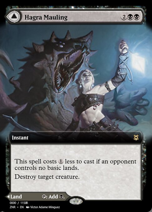 Hagra Mauling // Hagra Broodpit highlighted card art