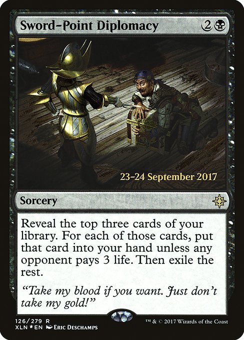 Sword-Point Diplomacy from Ixalan Promos