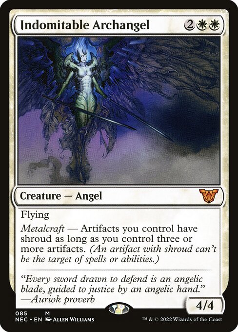Indomitable Archangel from Neon Dynasty Commander
