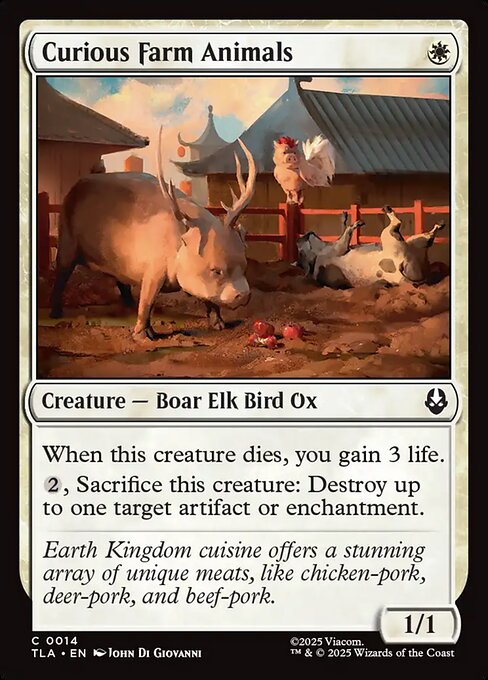 Curious Farm Animals from Avatar: The Last Airbender