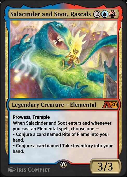 Salacinder and Soot, Rascals highlighted card art