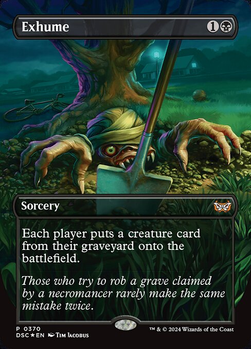 Exhume highlighted card art