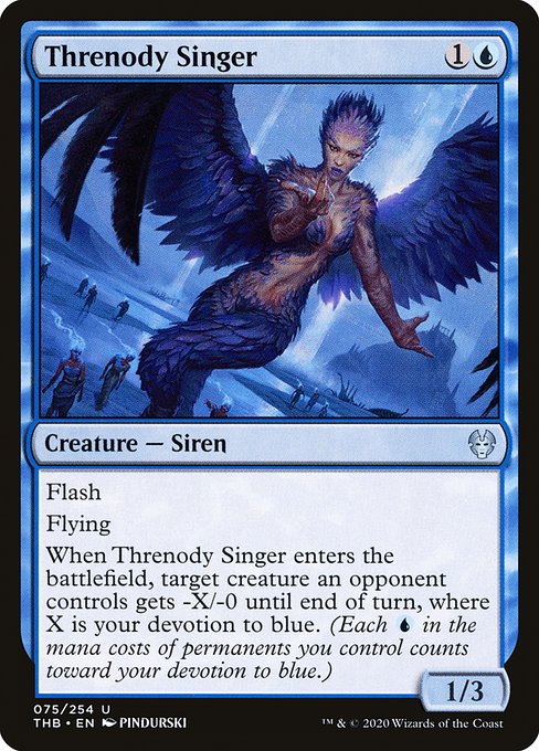 Threnody Singer highlighted card art