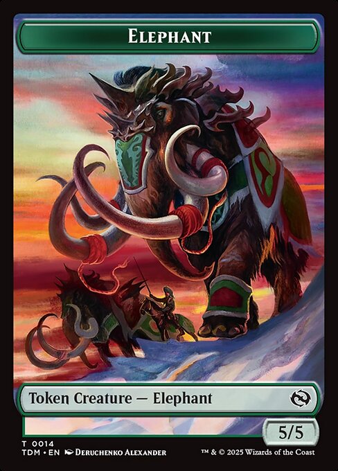 Elephant highlighted card art