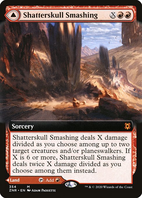 Shatterskull Smashing // Shatterskull, the Hammer Pass from Zendikar Rising