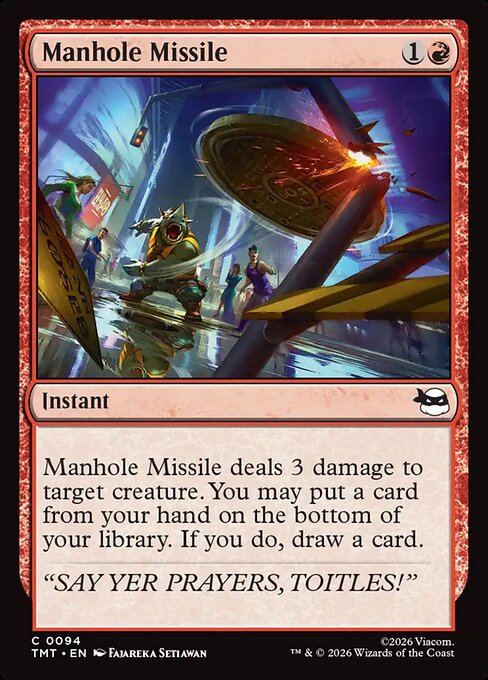 Manhole Missile from Teenage Mutant Ninja Turtles