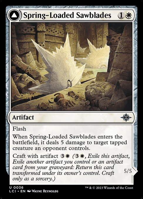 Spring-Loaded Sawblades // Bladewheel Chariot from The Lost Caverns of Ixalan
