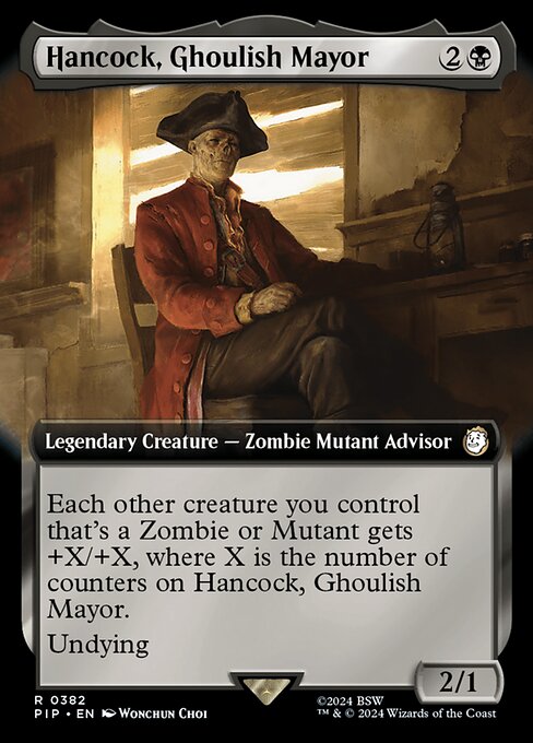 Hancock, Ghoulish Mayor highlighted card art
