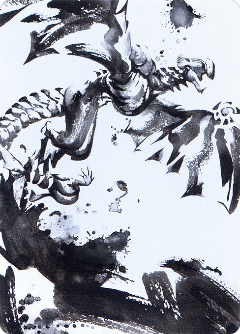 Quicksilver Fisher // Quicksilver Fisher from Phyrexia: All Will Be One Art Series
