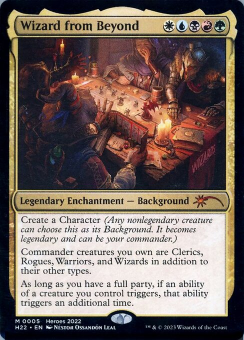 Wizard from Beyond highlighted card art