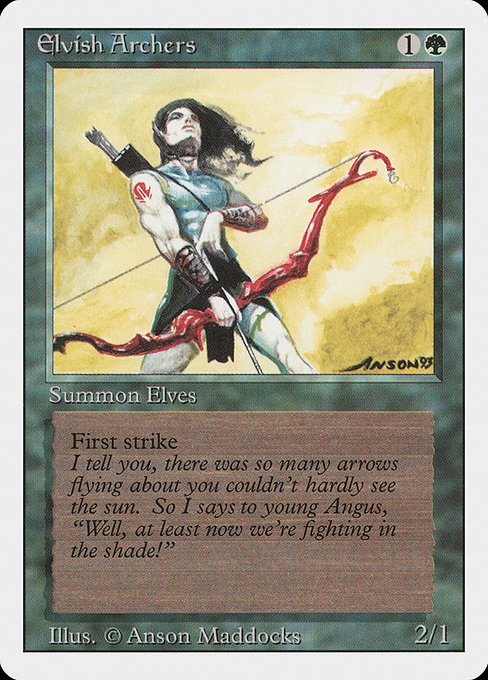 Elvish Archers from Revised Edition