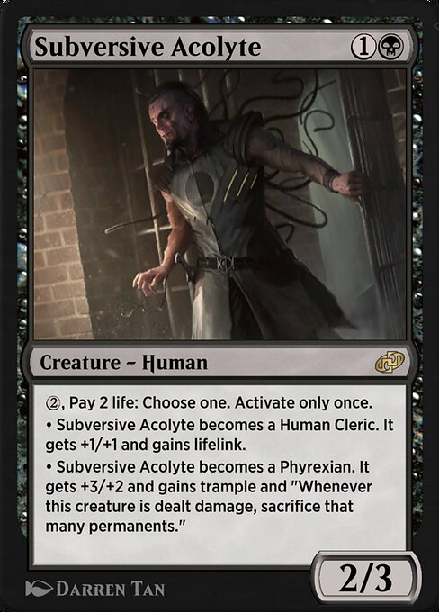 Subversive Acolyte highlighted card art
