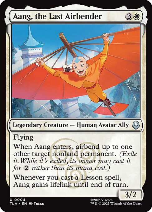 Aang, the Last Airbender highlighted card art