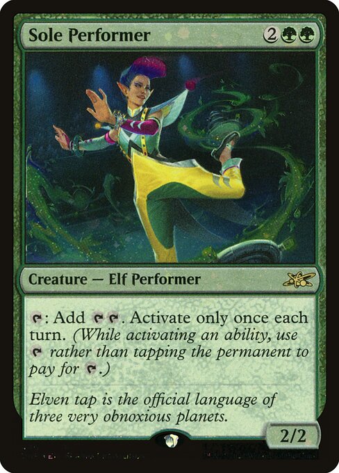 Sole Performer highlighted card art