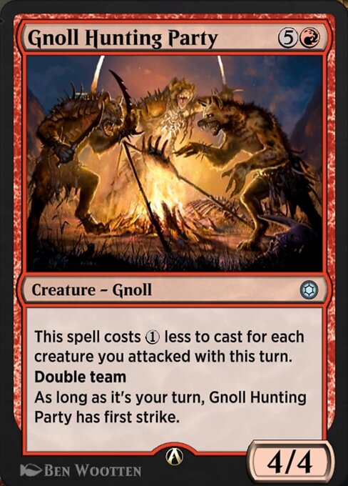 Gnoll Hunting Party highlighted card art