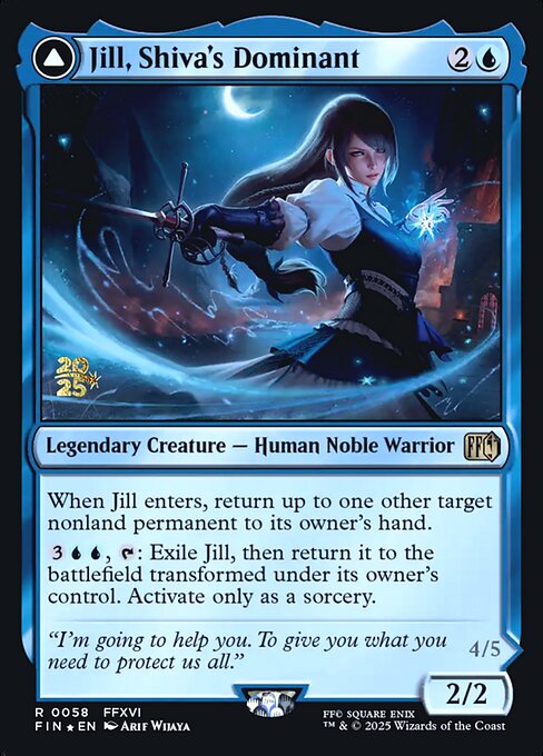 Jill, Shiva's Dominant // Shiva, Warden of Ice from Final Fantasy Promos