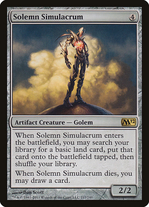 Solemn Simulacrum from Magic 2012