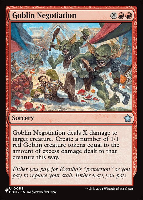 Goblin Negotiation from The List