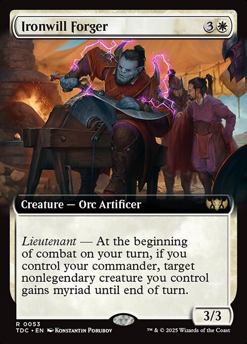 Ironwill Forger highlighted card art
