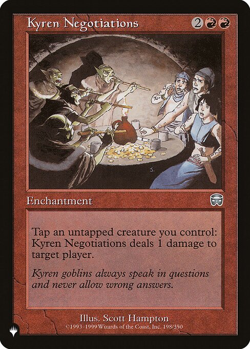 Kyren Negotiations highlighted card art