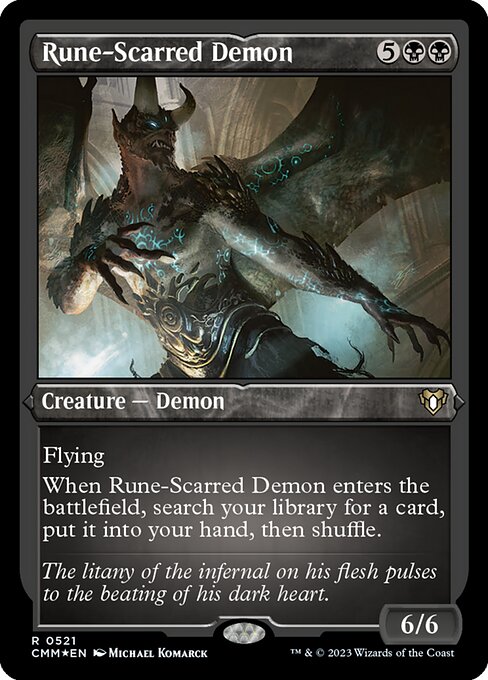 Rune-Scarred Demon from Commander Masters