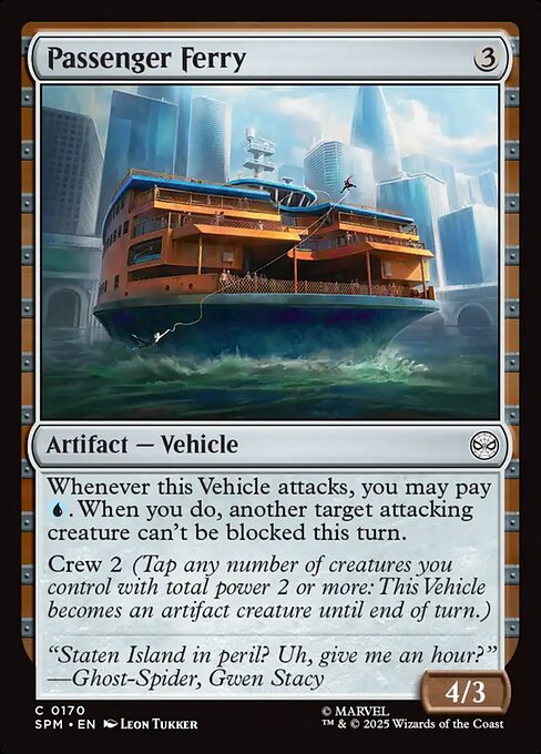 Passenger Ferry highlighted card art